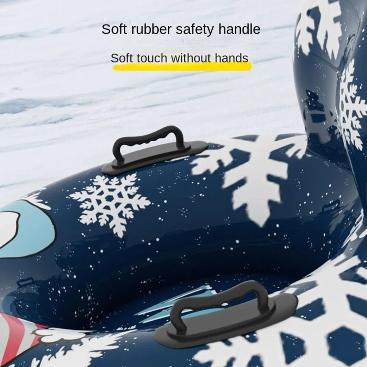 Tubo Da Neve Ad Alta Resistenza Cerchio Gonfiabile con Maniglie | Ciambella Da Slittino Antiusura Per Uso Esterno Su , Percorso Pedonale, Piscina, Riunione, Festa, Spiaggia E Sport