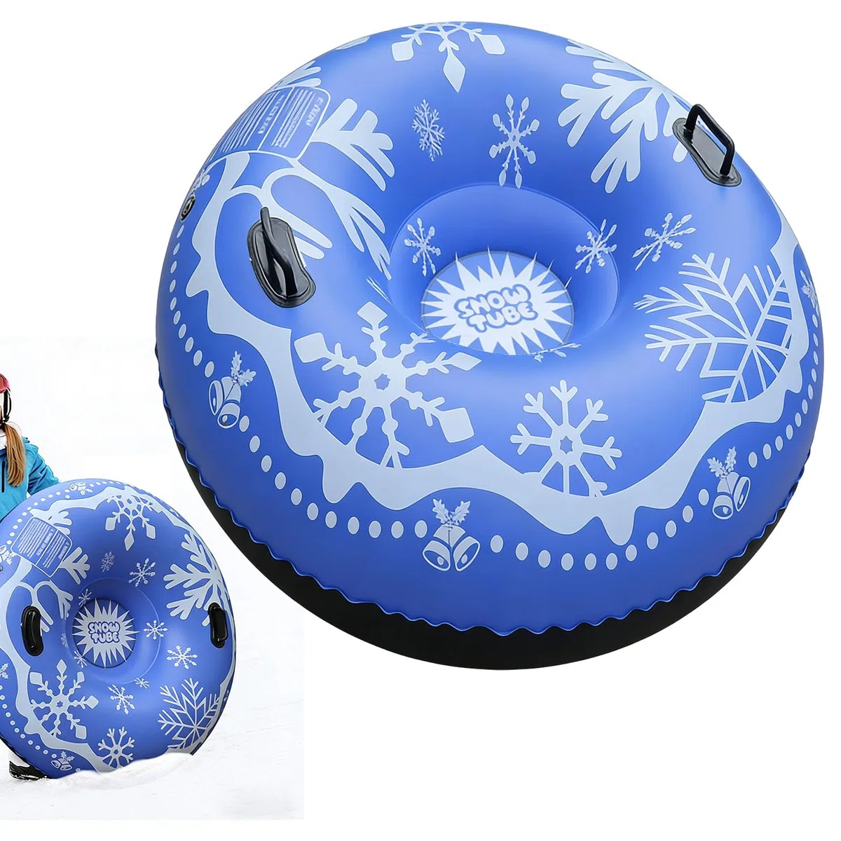 Tubi Da Neve Destinati Slittino In PVC Resistente Gonfiabile | Slittino A Tubo Da Neve Per Bambini per Adulti Donne Uomini Adolescenti Ragazzi Ragazze