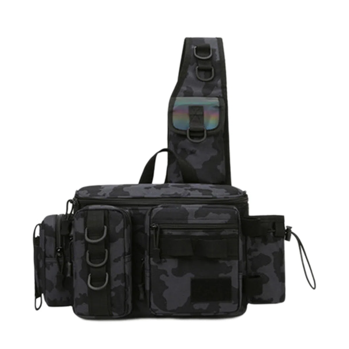 Générique Sling Bag Esca Gear Tackle Storage Rod Holder - Borsa a tracolla | resistente all'acqua per campeggio all'aperto, escursionismo, , Grande, H, riferimento alla descrizione