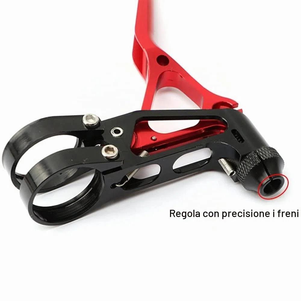 MiOYOOW 1 Paia Leve Freno Bici in Lega di Alluminio Leva della Maniglia del Freno a V Regolabile Leggero per Bici da Strada MTB BMX