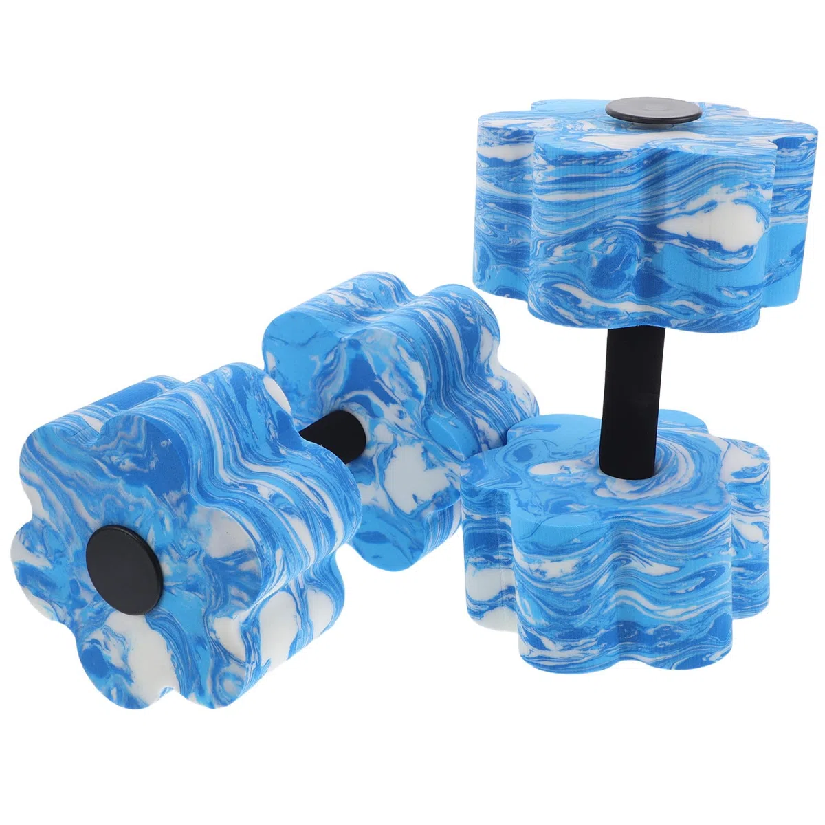 YARNOW Manubri per Esercizi in Acqua e Attrezzi per Fitness Acquatico, Set 2 Pezzi in Eva con Presa Antiscivolo, Peso Galleggiante per Donna e Ragazzo Ragazza, Accessori per Allenamento