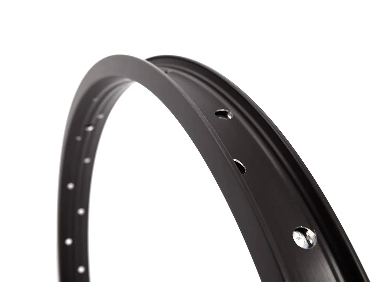 KHE MVP - Cerchione per BMX DD, 20 pollici, in alluminio, T6, solo 420 g, 36 fori, larghezza 35 mm, nero
