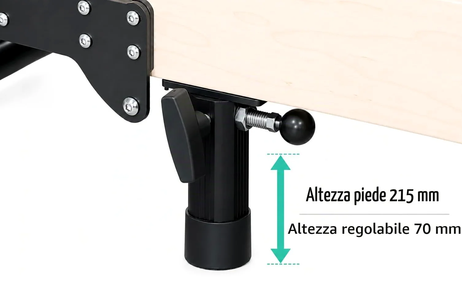 Reformer F1 portatile pieghevole professionale per studio e casa, in legno d'acero nero