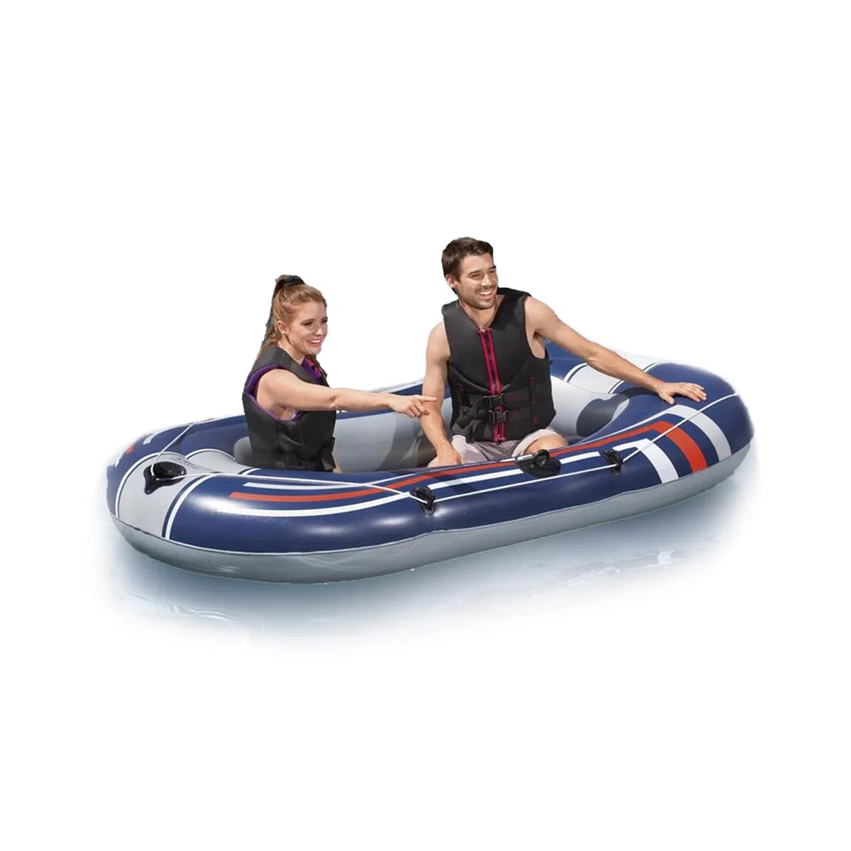 Avilia Gommone Gonfiabile a Remi per 2 Persone - Ideale per Relax e Diventrimento in Spiaggia e al Mare, per Esplorare Fiumi e Grotte - Resistente e Facile da Trasportare con Portata Max 170kg