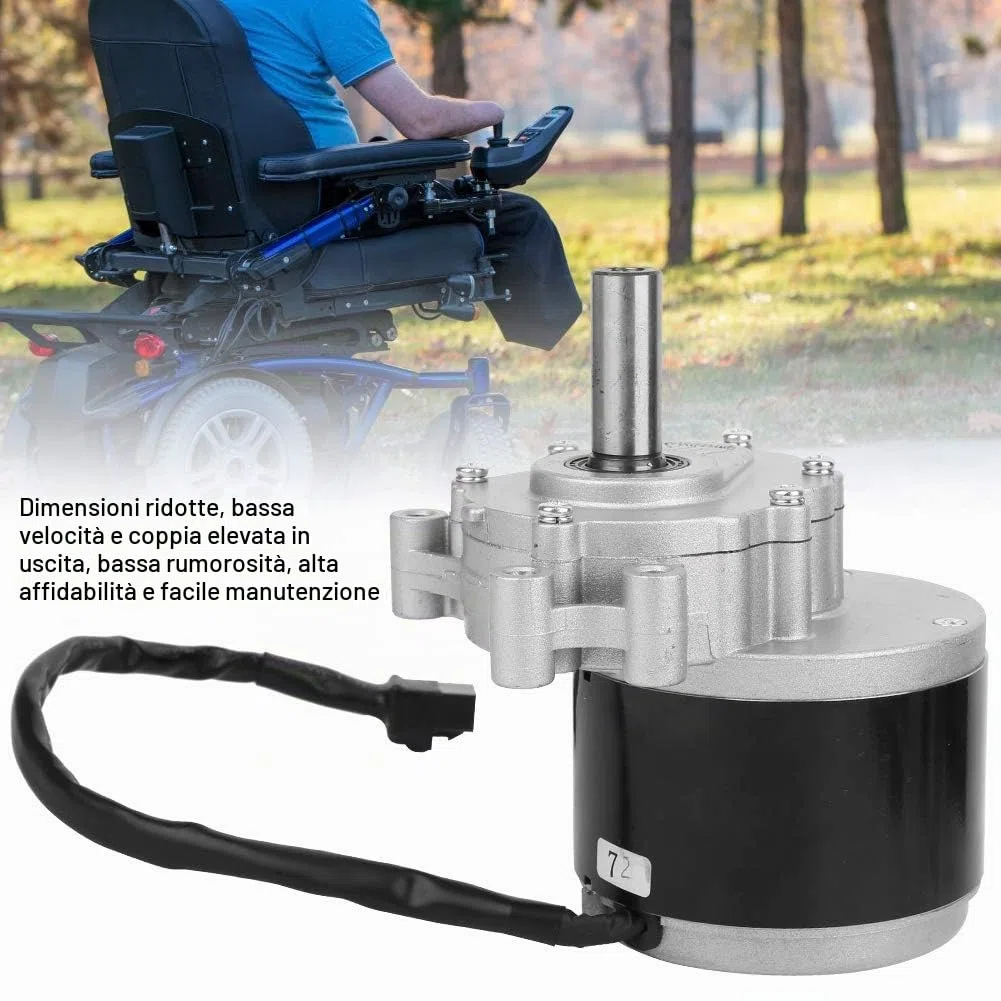 Motore della Spazzola, Alta coppia, performanza elevata, 75r/Min 24V 250W, per sedie a rotelle elettriche, scooter elettrici, mobili a rotelle