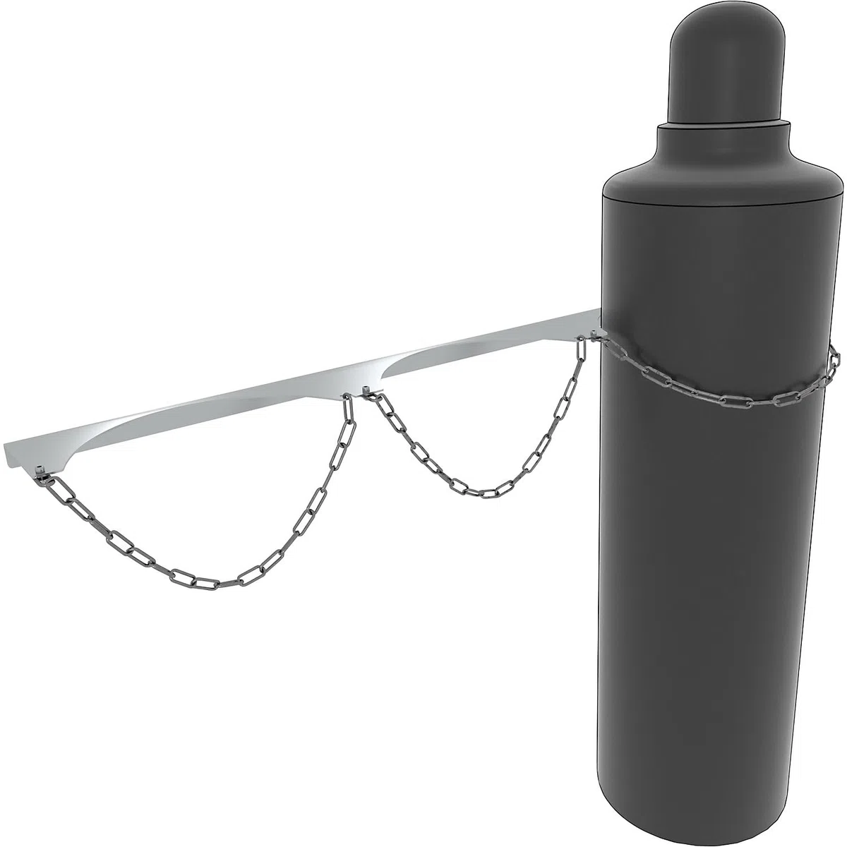 eurokraft basic | Supporto da parete per bombole di gas | Per 3 bombole, per Ø bombola max 320 mm