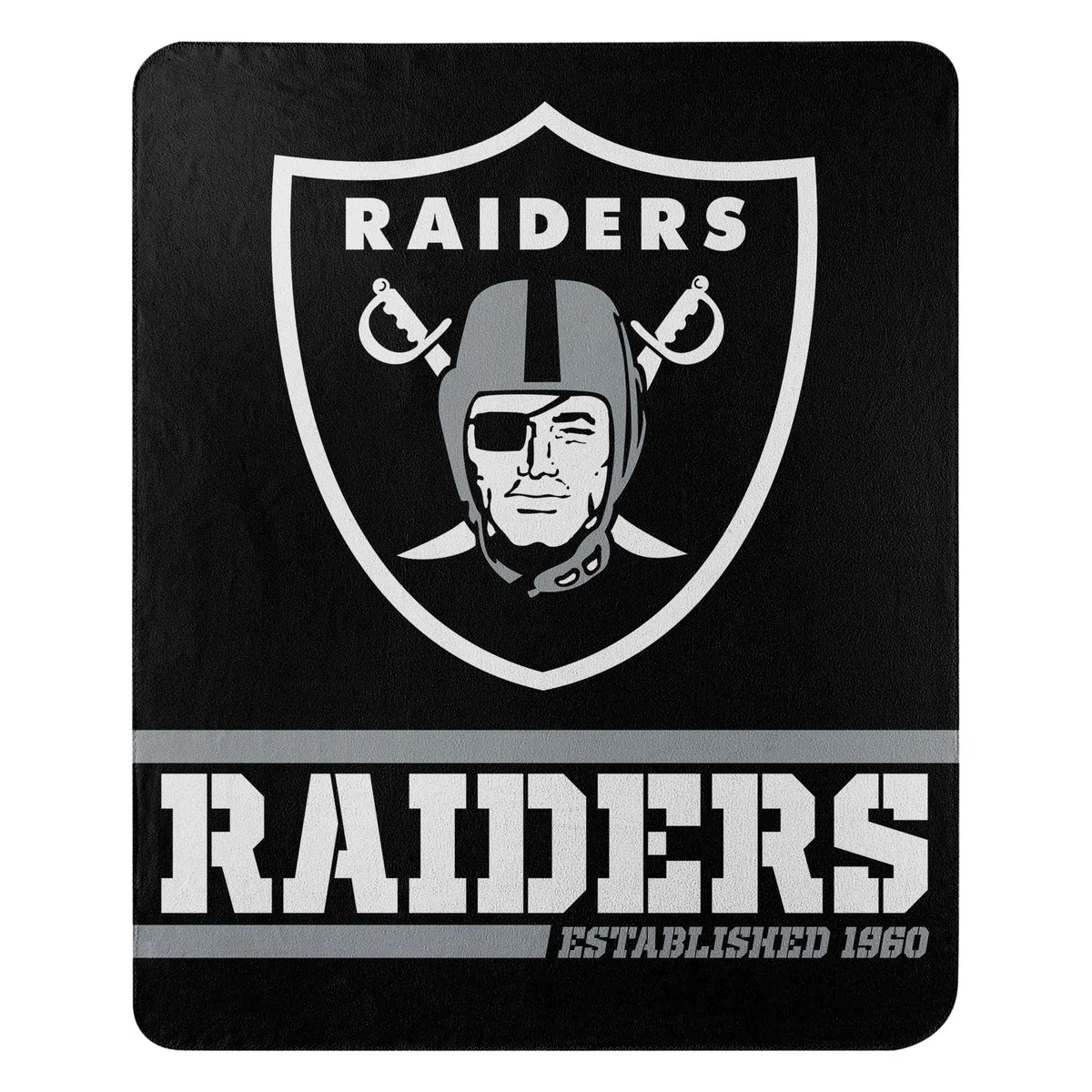 Northwest - Coperta grande in pile con logo dell'Oakland Raiders, lega NFL, 127 x 152 cm, taglia unica, 1NFL031040019RET
