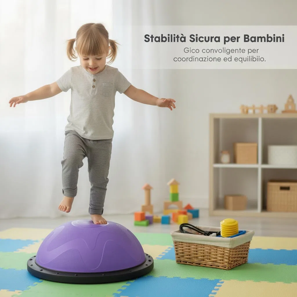 Homyl Palla Fitness Semisfera Equilibrio, Mezza Palla Fitness per Allenamento e Postura, per riabilitazione