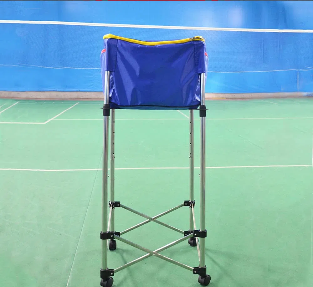 Cestino per palline da tennis, multifunzione, rimovibile, con ruote, adatto per palestra, campo da tennis