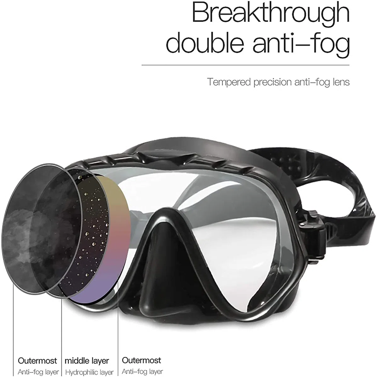Maschera Subacquea, Maschere Subacquee, Kit Professionali per Maschera da Snorkeling, Boccagli, Antiappannamento, Attrezzatura Subacquea per Pesca Subacquea E Immersioni Subacquee per Adulti
