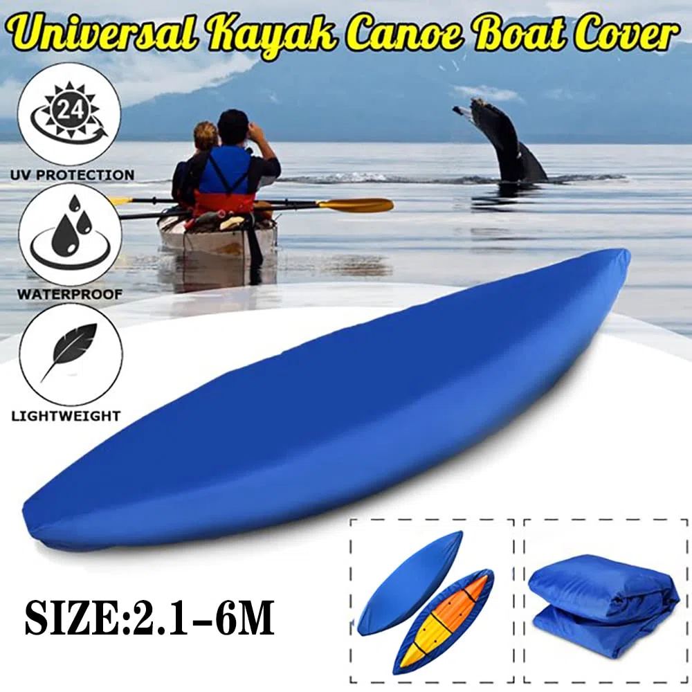 Schleuder Copertura per Kayak, Copercio per Barca di Canoa da 2.1m a 6m, Antipolvere Impermeabile di Stoccaggio Resistente UV, Sport Outdoor