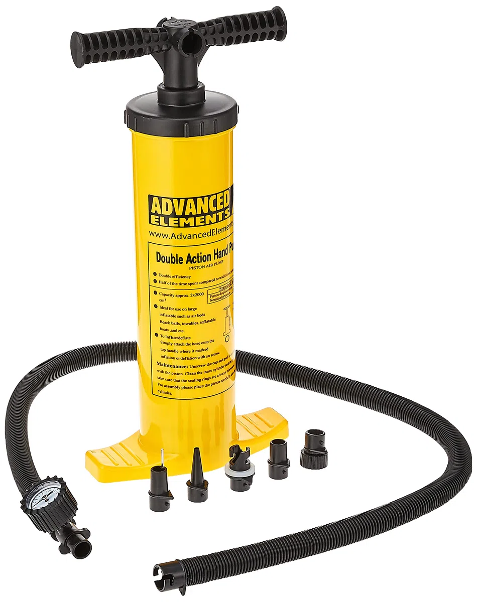 ADVANCED ELEMENTS Double Action Pump w/Pressure Gauge