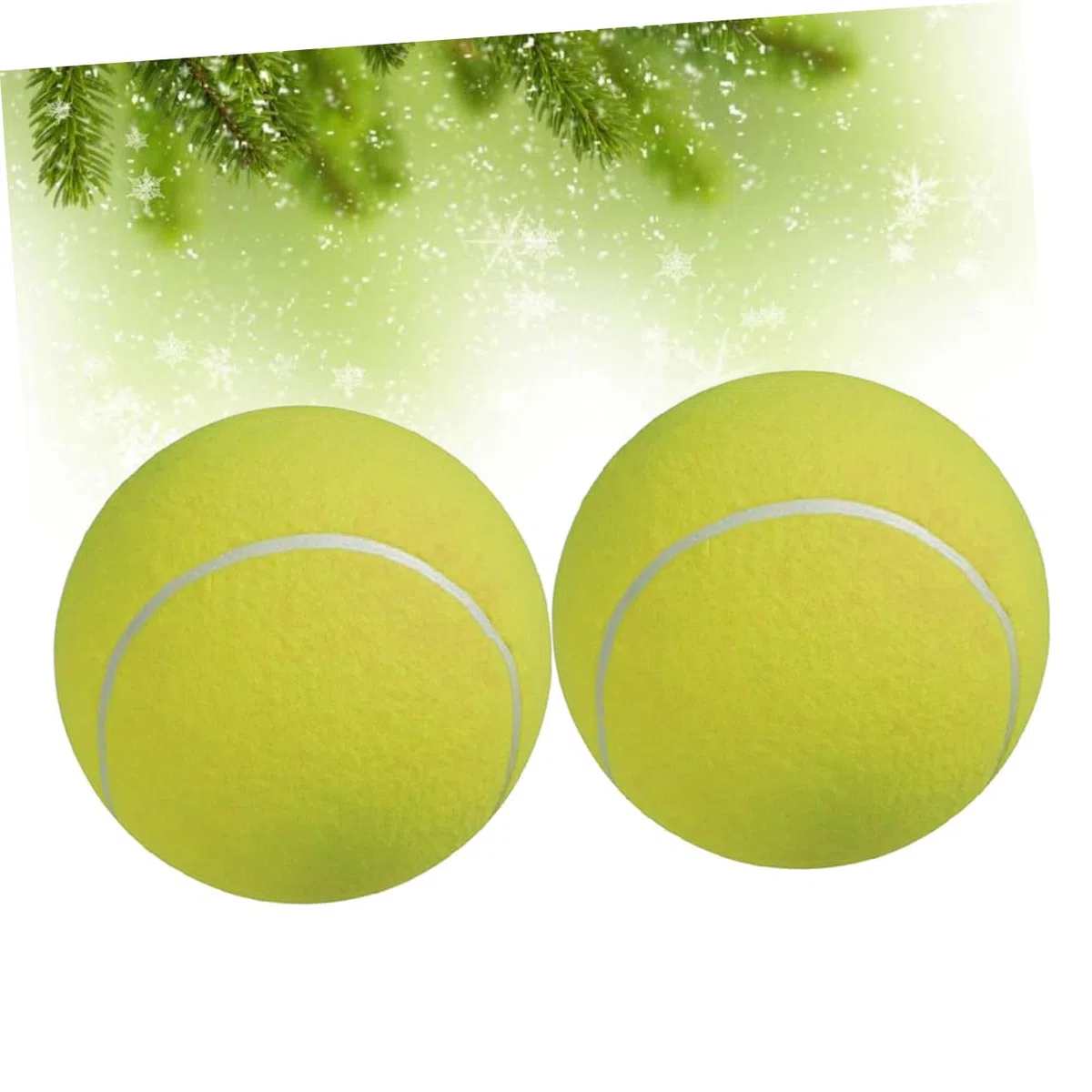Hemobllo Palla da Tennis Grande 24cm per Cani e Ragazzo Ragazza con Ago per Gonfiaggio, in Gomma e Fibra Sintetica, Morbida e Flessibile per Giochi All'aperto