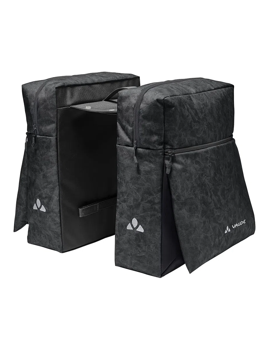 VAUDE TwinZipper – Doppia borsa posteriore per bicicletta da 48 litri – inclusa copertura antipioggia