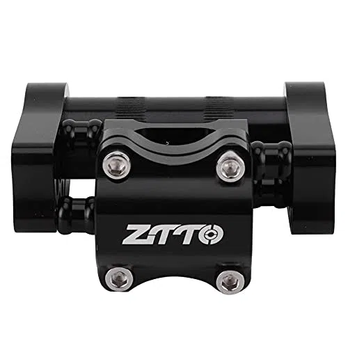 Attacco Manubrio MTB Lega di Alluminio ad Alluminio ad Alta Resistenza in Bicicletta CNC 25. Doppio Gambo della Bici Pieghevole Regolabile da 4 mm Attacco Manubrio