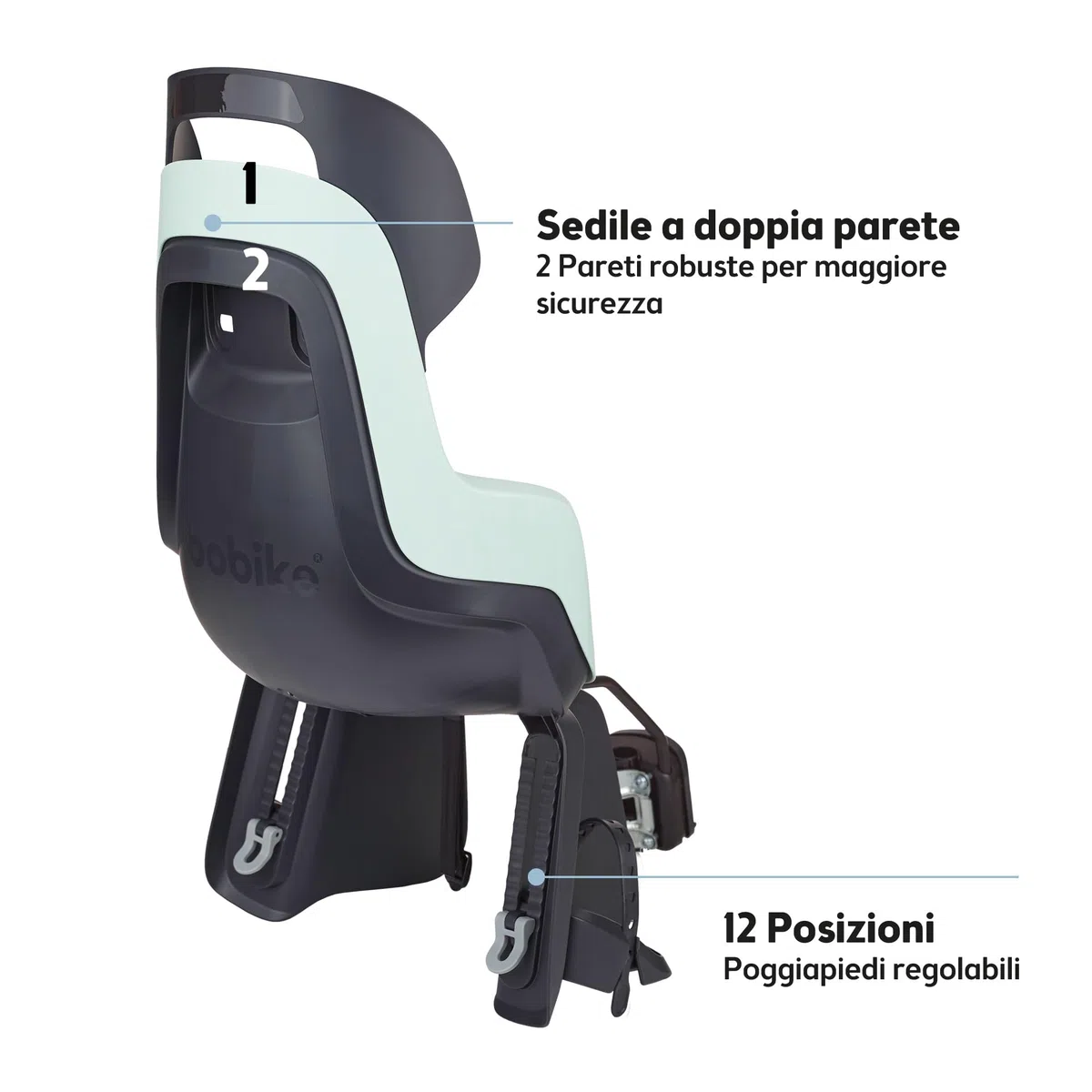 Bobike Go Maxi Rear Child Bike Seat Max 22 kg