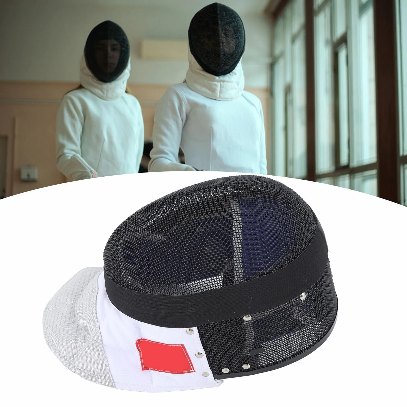 Maschera di Scherma 350n, Protezione Affidabile da Impatto, Maglia di Metallo Premium, Massimo Comfort, Rivestimento Impermeabile Rimovibile, Adatto alla Pratica Quotidiana, alla