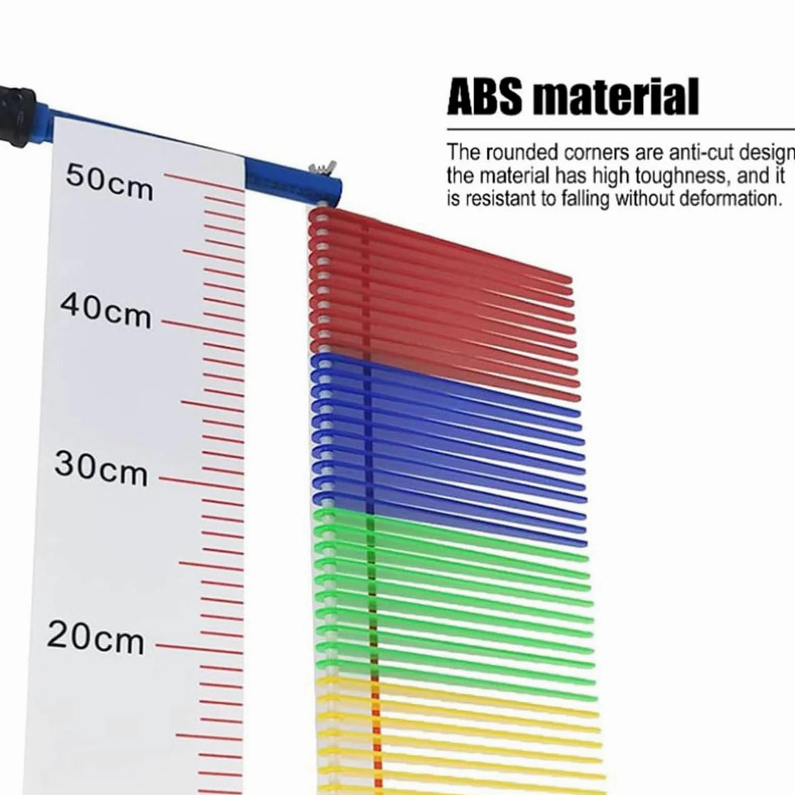Tester di Salto Verticale, Dispositivo di Misurazione Dell'altezza del Salto da 3,9 Piedi-11 Piedi con Plastica ABS, Misuratore di Alimentazione del Salto di Fitness
