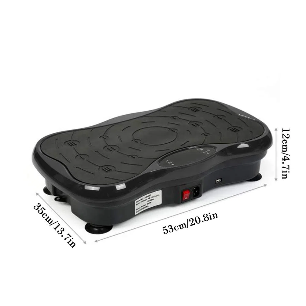 Piattaforma massaggiante Portatile per Macchina Vibrante per Il Corpo, Audio Bluetooth, carico Massimo 264 libbre, per Allenamento aerobico in casa e in Palestra