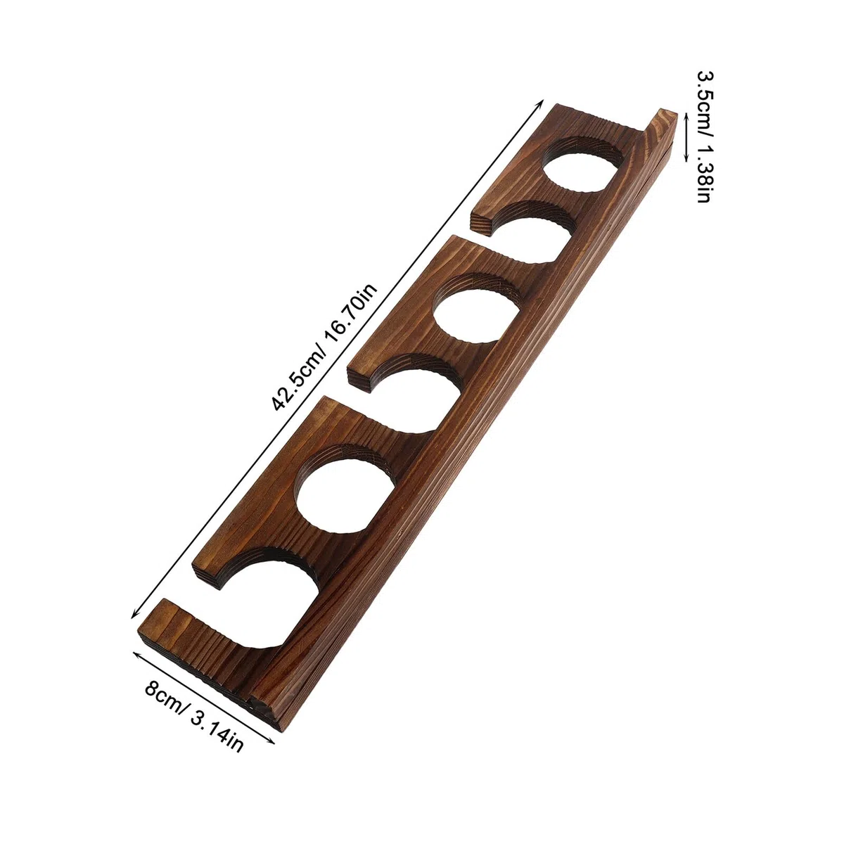 TOYANDONA Supporto per Canne da Pesca in Legno Massello da Parete 2 Pezzi 6 Slot Portacanna da Pesca da Appendere Salvaspazio per Garage e Casa Organizer Rustico