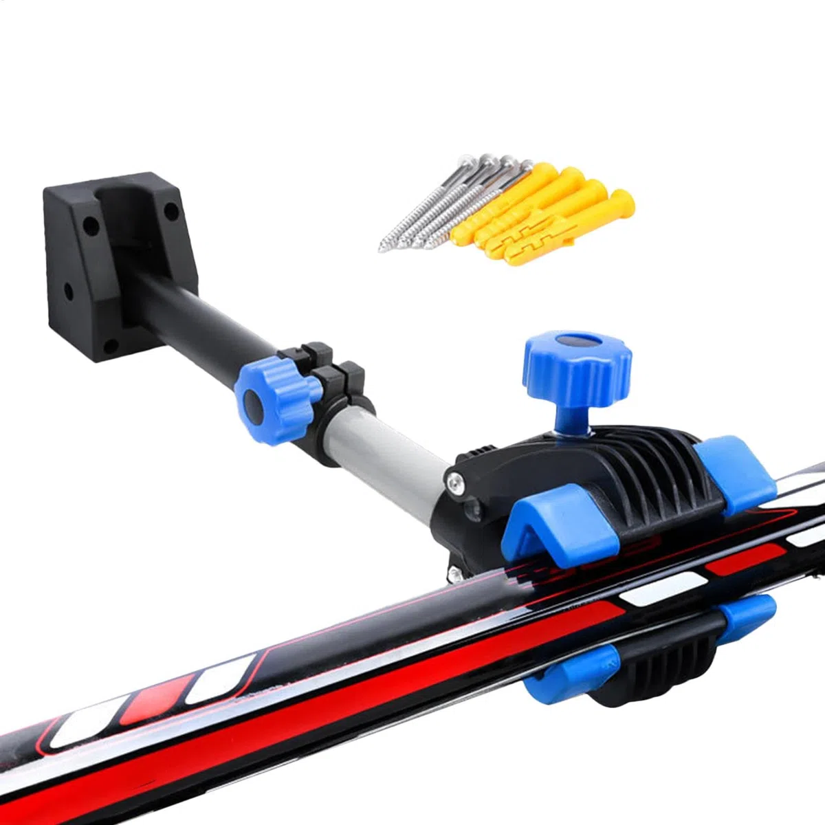 Cavalletto da lavoro da parete, resistente, morsetto regolabile, supporto pieghevole per riparazioni di biciclette domestiche, deposito biciclette, bici da strada, mountain bike e biciclette ibride