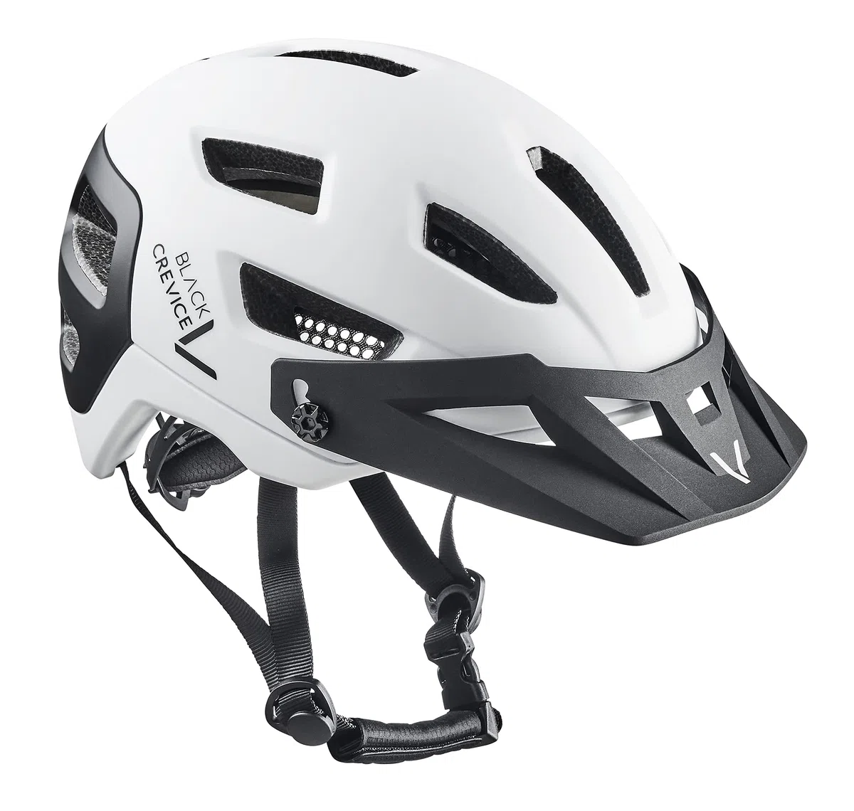 BLACK CREVICE Casco da bicicletta per adulti, casco MTB, casco da bicicletta, da uomo e da donna, taglia regolabile