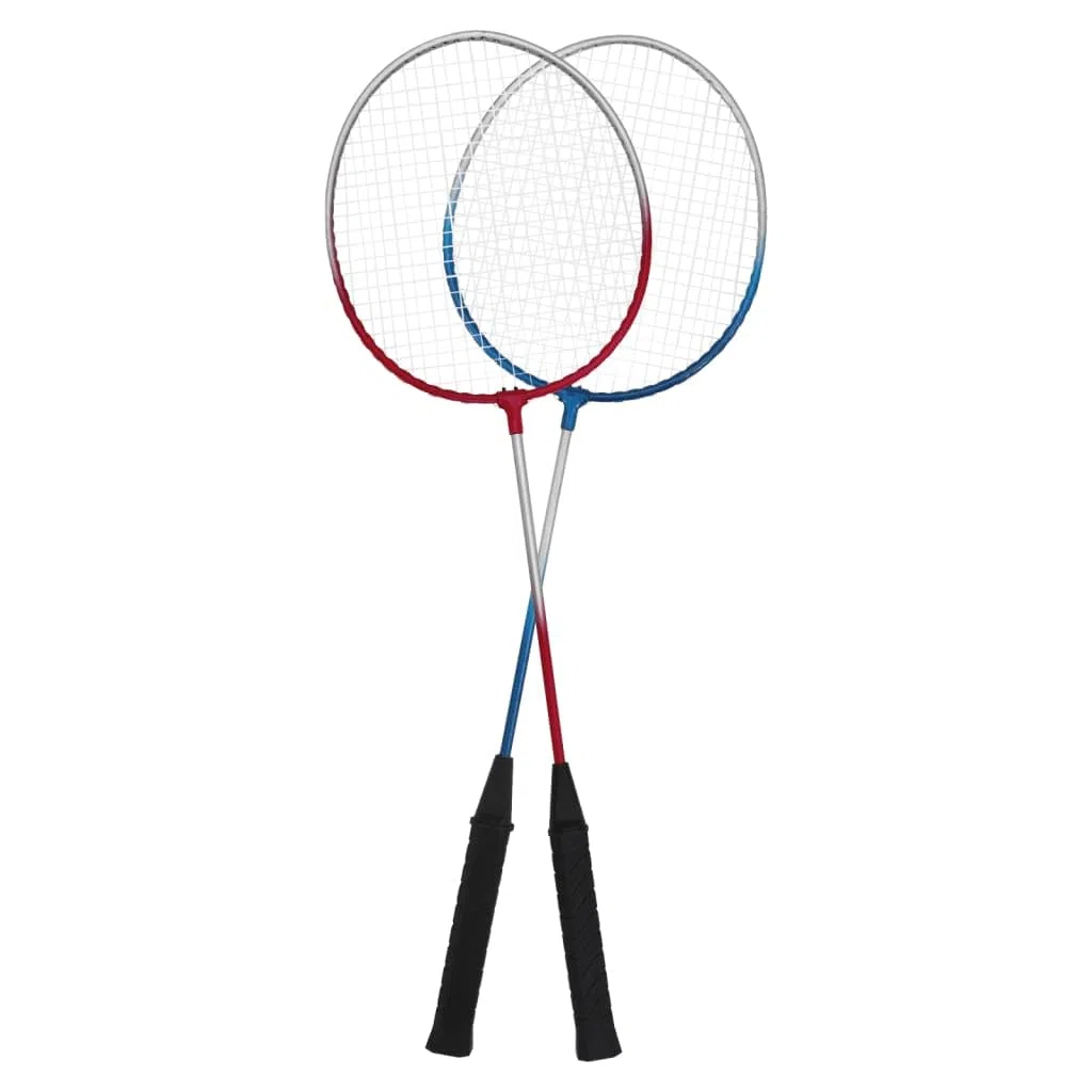 Set di Badminton con 4 racchette e rete 620 x 151 cm Rete di Badminton per cortile, spiaggia e famiglia