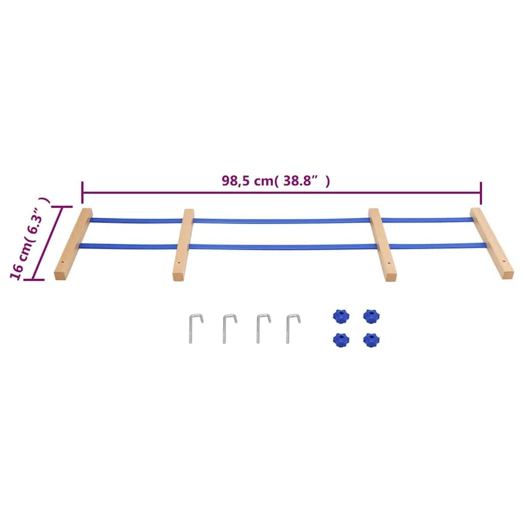 Schienale per slittino blu compensato con design a doppia doghe per bambini e adulti, materiali robusti in legno e plastica, adatto per inverno, neve, piste, attività all'aperto, slittino