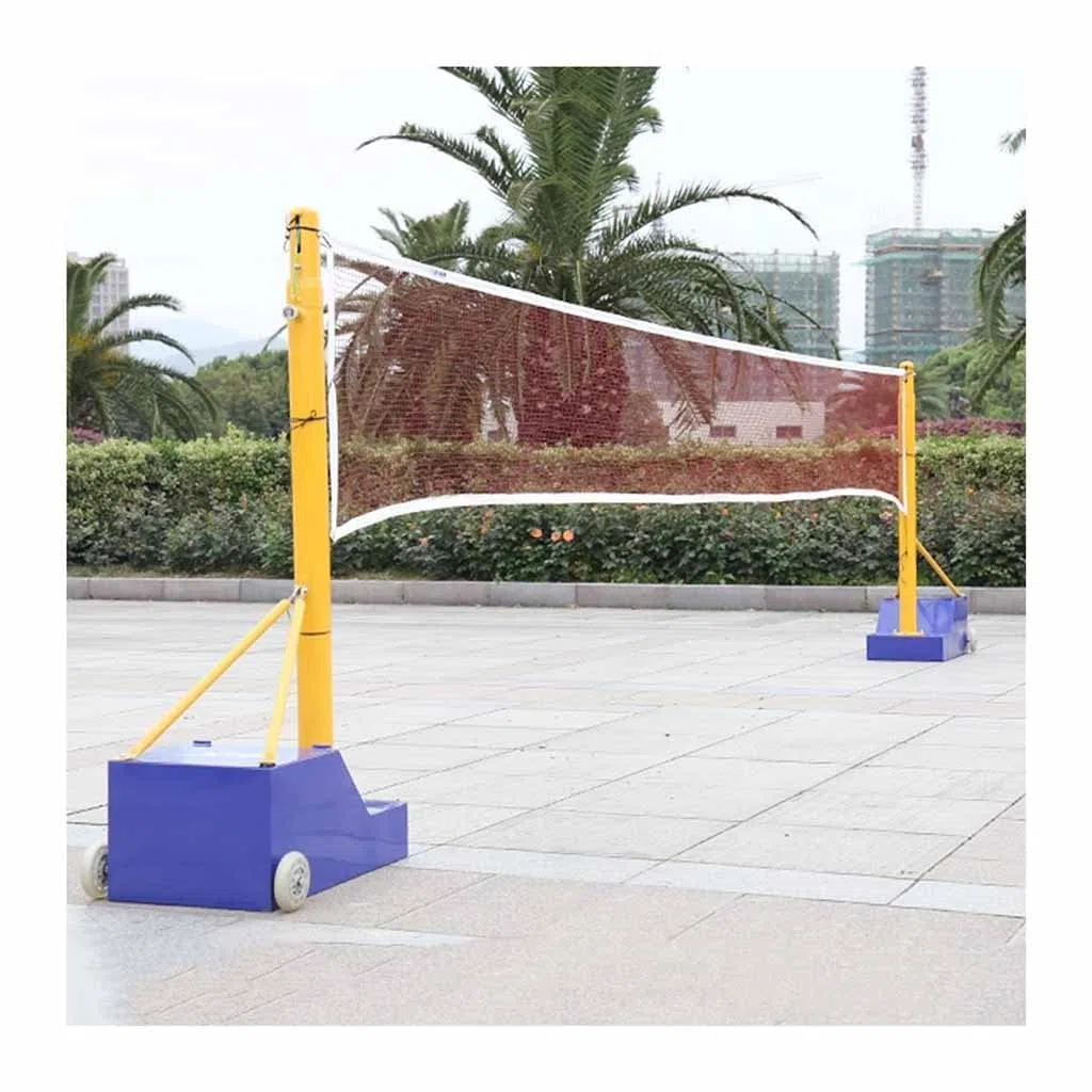Rete sportiva regolabile per pallavolo, badminton e tennis, con ruote, design portatile e resistente per uso esterno
