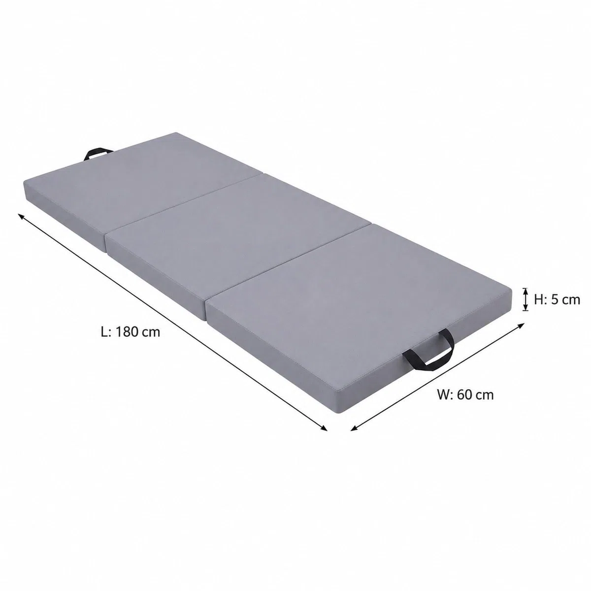 Mat Pieghevole Tappetino Antiscivolo Materassino Fitness Pieghevole Cuscino Ginnastica Portatile Tappetino Pilates Resistente in PU EPE