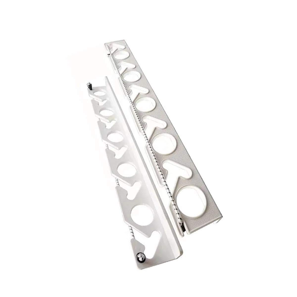 Portaoggetti da parete per bastoni da pesca, supporto orizzontale per 10 canne da pesca, per garage