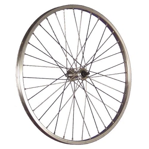 24 pollici ruota anteriore bici alluminio acciaio inossidabile 507-19 argento