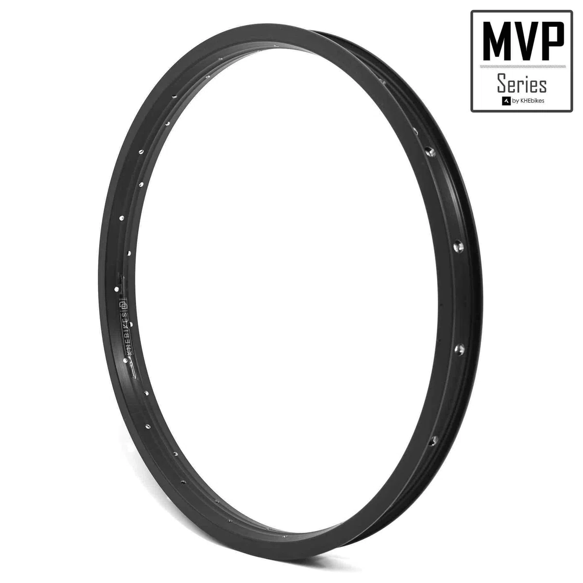 KHE MVP - Cerchione per BMX DD, 20 pollici, in alluminio, T6, solo 420 g, 36 fori, larghezza 35 mm, nero