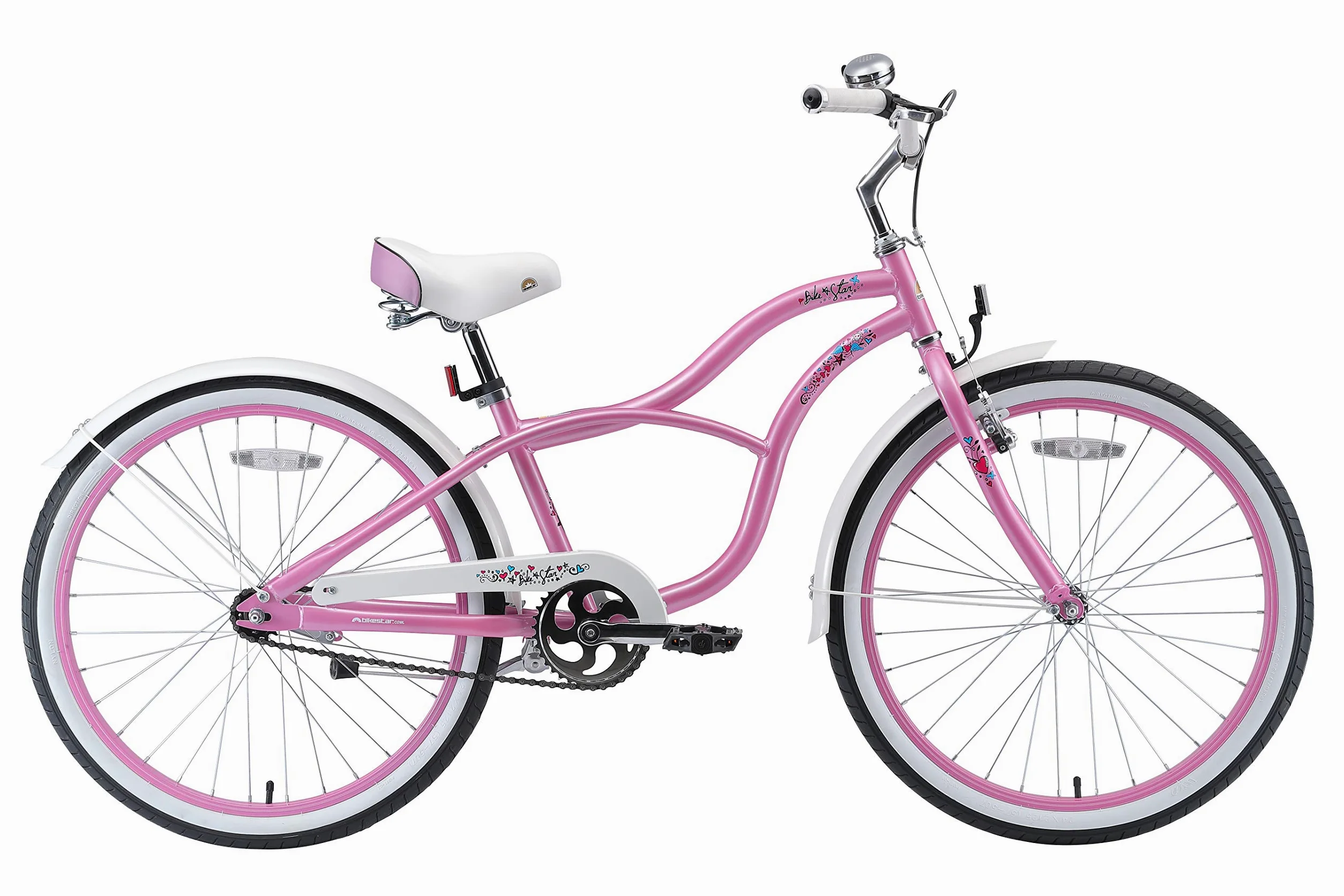 BIKESTAR Bicicletta bambini 10-13 anni | Bici bambino bambina 24 pollici Freno a pattino e freno a retropedale | 24“ cruiser Edition