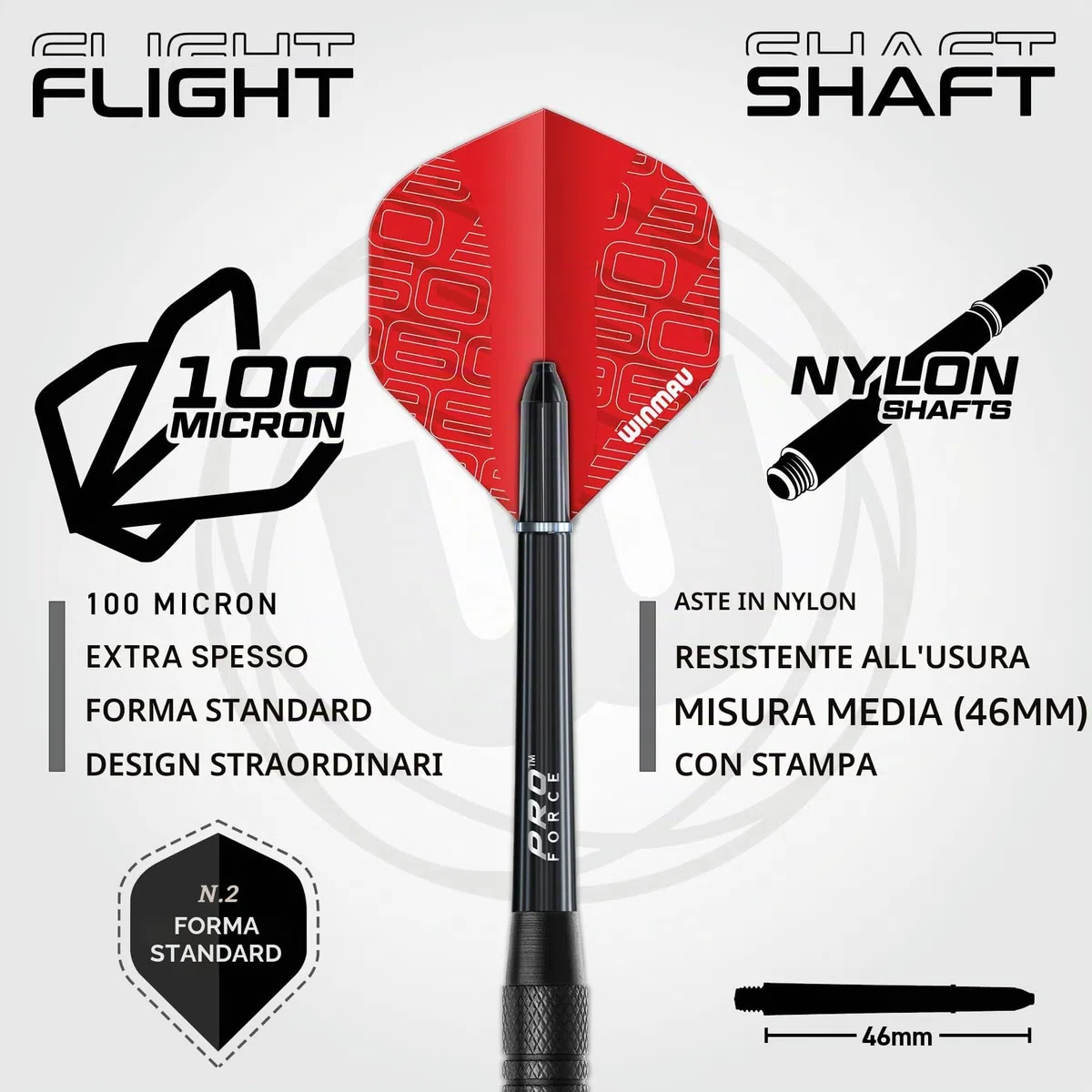 WINMAU Blade 360 Triple Core Carbon Dartboard Set – Include il Dartboard Blade 360 con 2 set di freccette da 19g con punta in acciaio (1 set nero e 1 set rosso), scheda di finish e altro