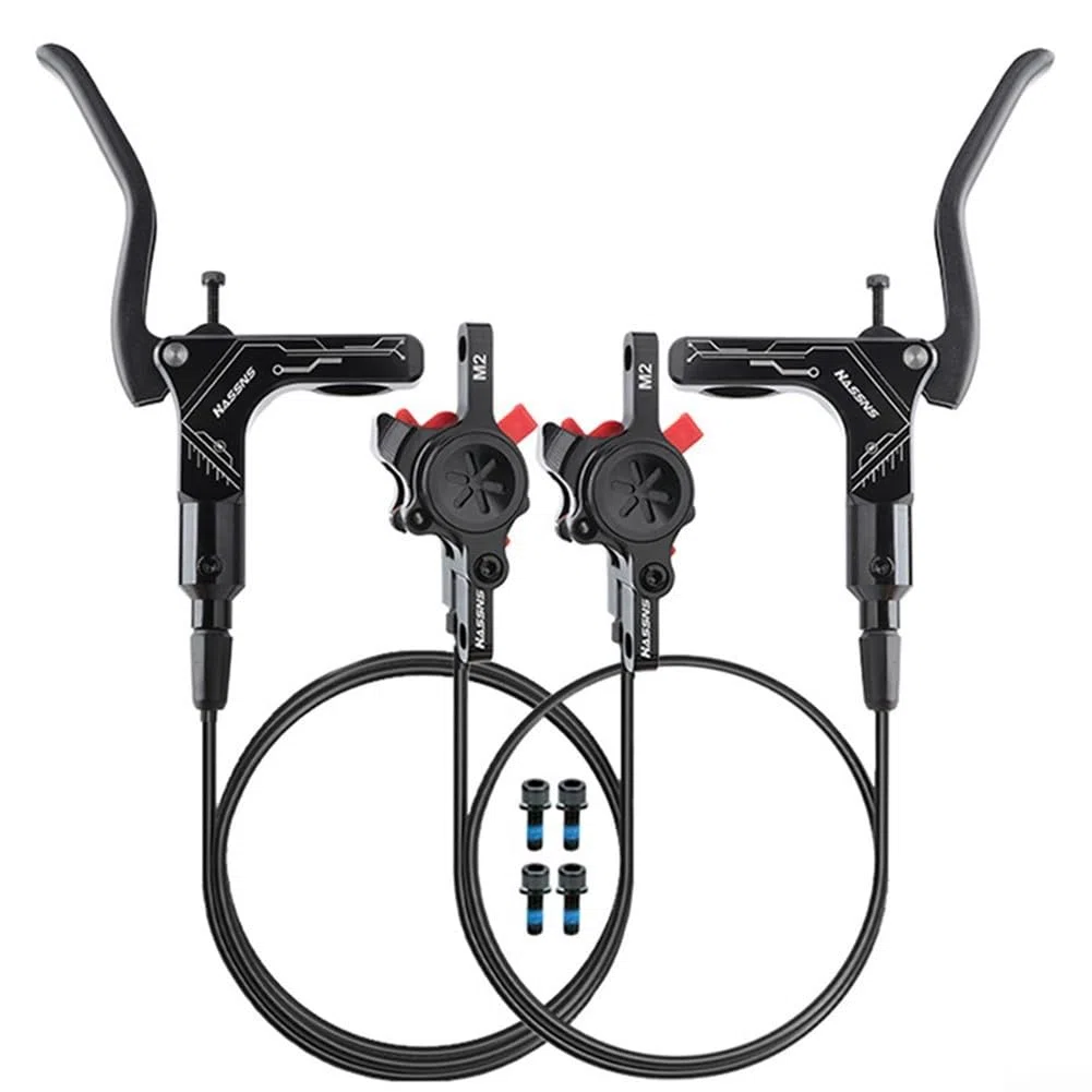 Freno a disco idraulico a doppio pistone per mountain bike, costruzione in lega di alluminio bidirezionale, 1450, 800 mm, dimensioni per dischi da 160 mm, 180 mm, 203 mm, adatti per