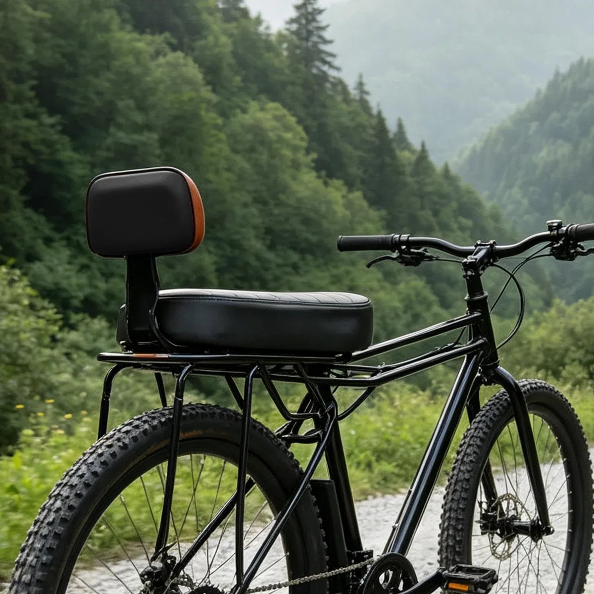 Seggiolino posteriore da bici per bambini Cuscino Sella Ricambio Regolabile | Sedile Passeggero con Schienale Antiscivolo Per Bambini, Ragazzi E Giovani Ciclismo Su Strade All'Aperto Per Lunghi Tr