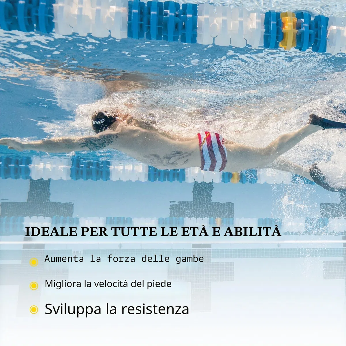 Finis Long Floating Pinne da Nuoto, Unisex Adulto