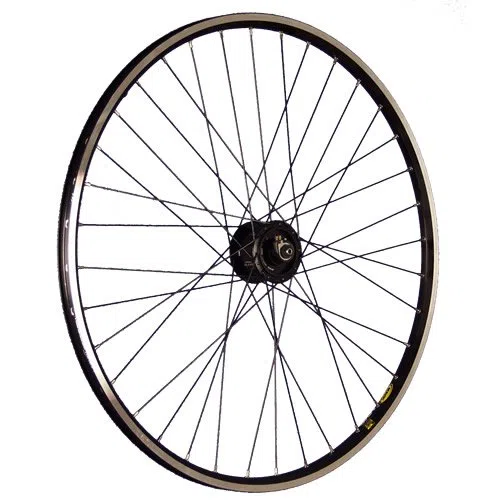 28 pollici ruota anteriore bici mozzo a dinamo Alfine Sport nero