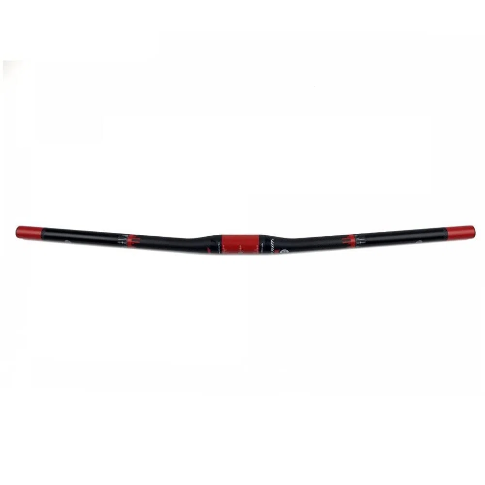 Manubrio Mtb 31,8 mm Ultralight Full Carbon Fiber Mtb. Manubrio Bike Flat o Rise 600 620 640 660 680 700 720 740 760 Manubrio a forma di rondine Manubrio Mtb Carbonio (Color : Flat 31.8x720)