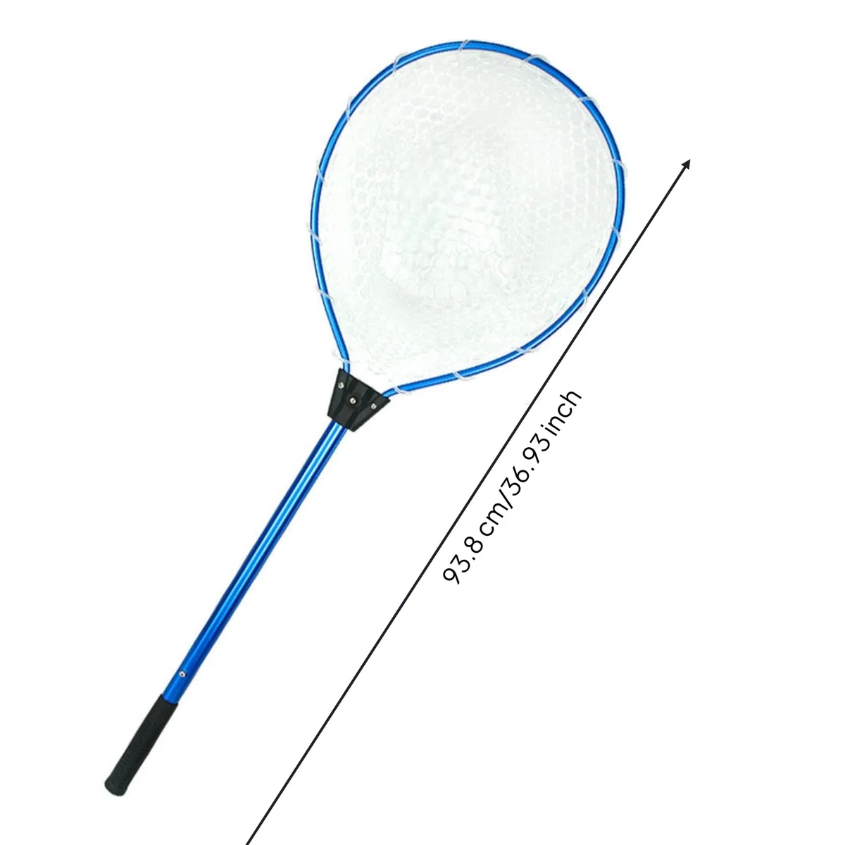 Rete da Pesca Atterraggio Guadino Telescopica Pieghevole con Asta in Lega di Alluminio Sacco in Silicone Antigancio Leggera Compatta Adatta a Pesca da