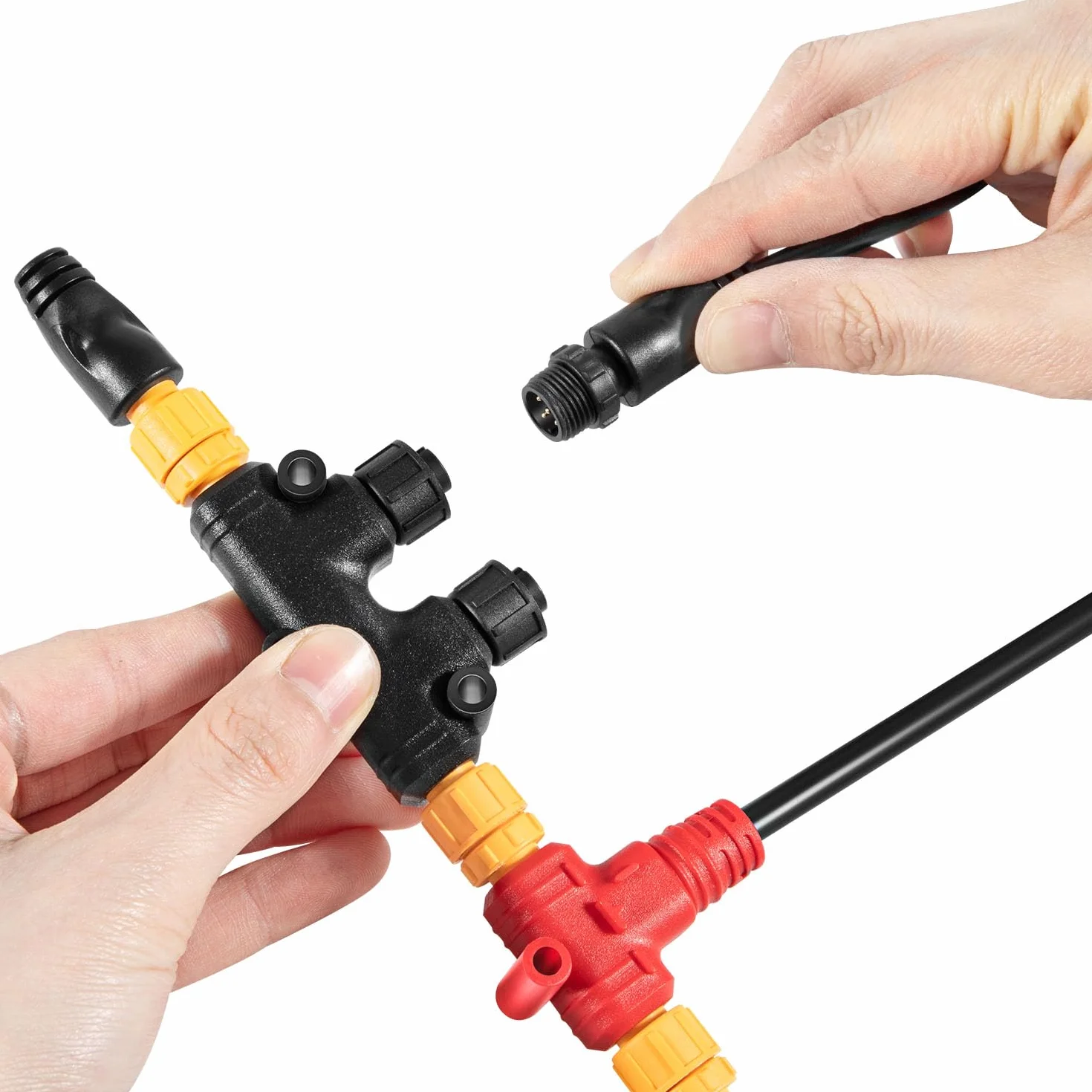 NMEA 2000 Dual Device Starter Kit per elaborare la rete NEMA 2K per Lowrance Simrad Garmin, fornire una migliore affidabilità di rete, include cavi backbone cavi goccia T terminatori