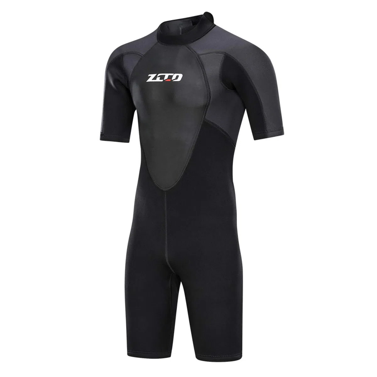 ZCCO Mute da uomo in neoprene di alta qualità, 3 mm, chiusura lampo posteriore, a maniche corte, per pesca spearfishing, surf, snorkeling, canoa, sub