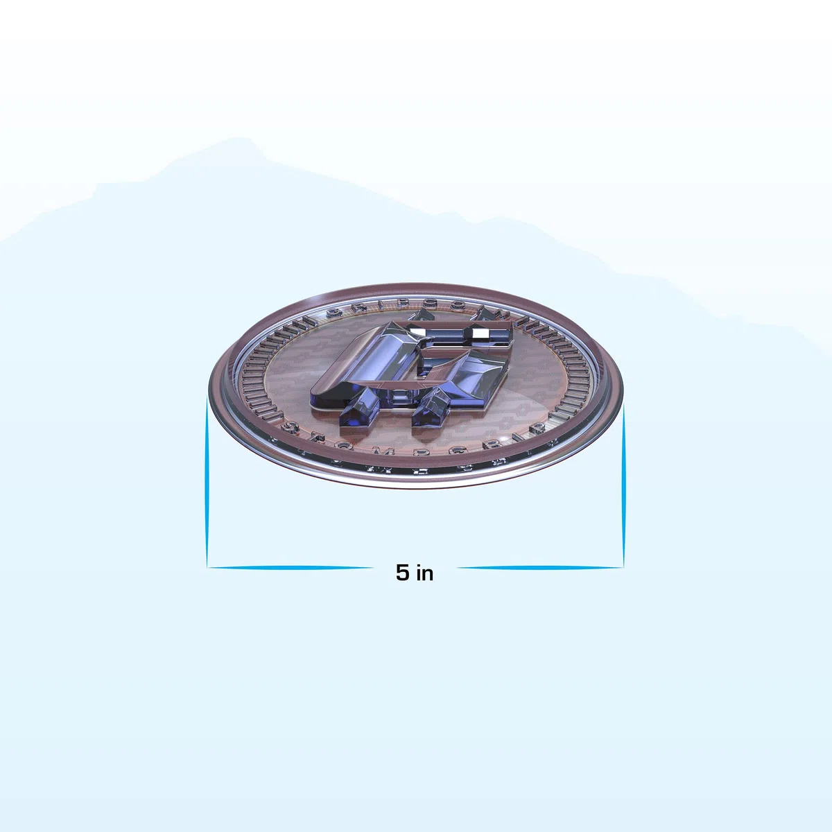STOMPGRIP Gripcoin - Tappetino da snowboard di alta qualità, collezione Vice, decalcomania 3D, colore: rame