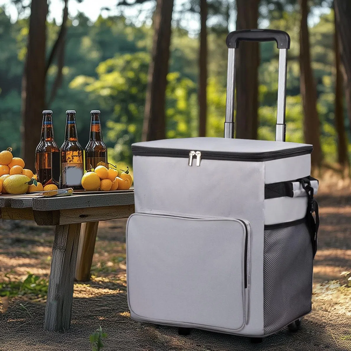 Refrigeratore Rotolare - Borsa Di Raffreddamento Con Ruote | Scatola Di Raffreddamento A Parete Morbida | Più Fresco Con Ruote | Carrello Impermeabile Da Viaggio Con Maniglia | Borsa Isolata 35L Per