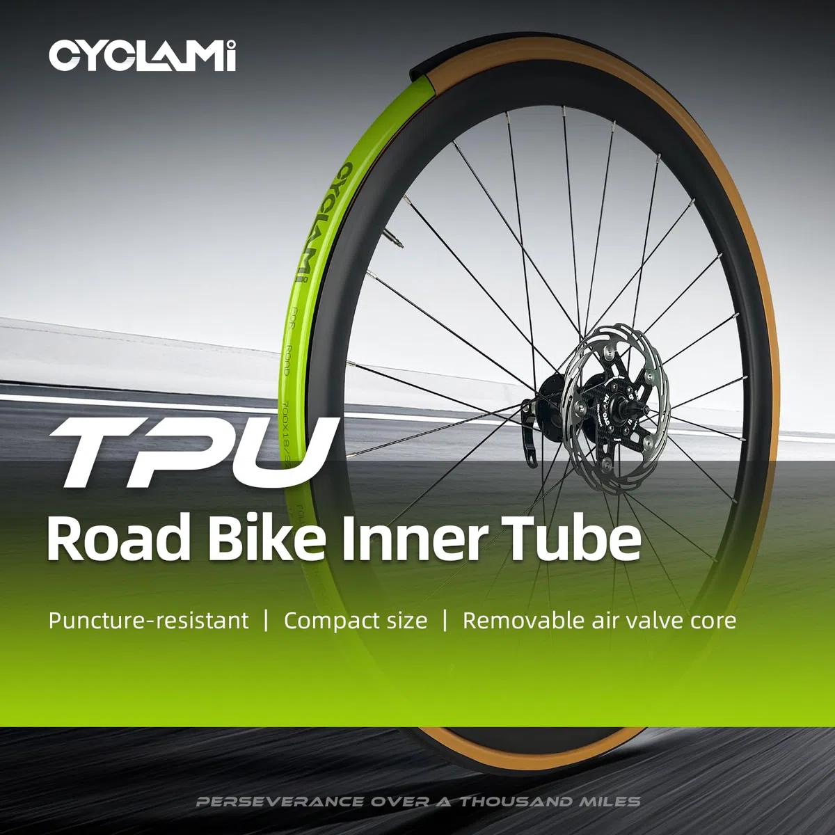 Set di 4 CYCLAMI Camera d'Aria TPU Ultraleggera 700×18–32C/ MTB29''1.9-2.5 Camera d'aria Bicicletta Metallo Rimovibile Valvola Presta 45/60/80mm per Bici da Corsa e Mountain Bike