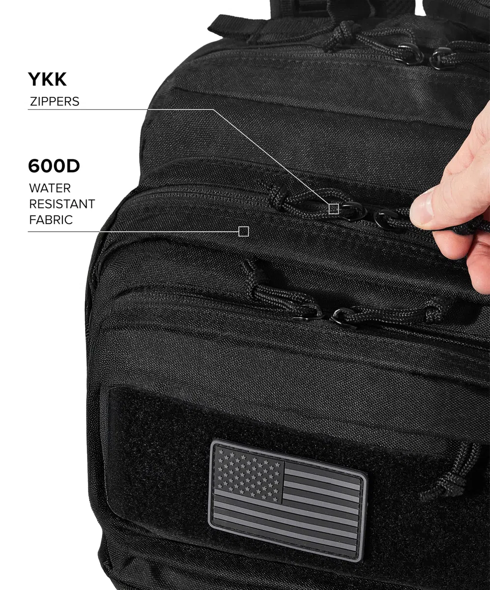Falko Tactical Backpack 50L, 2.4x Stronger, Large Military Molle Rucksack, Heavy Duty, Work and Outdoors