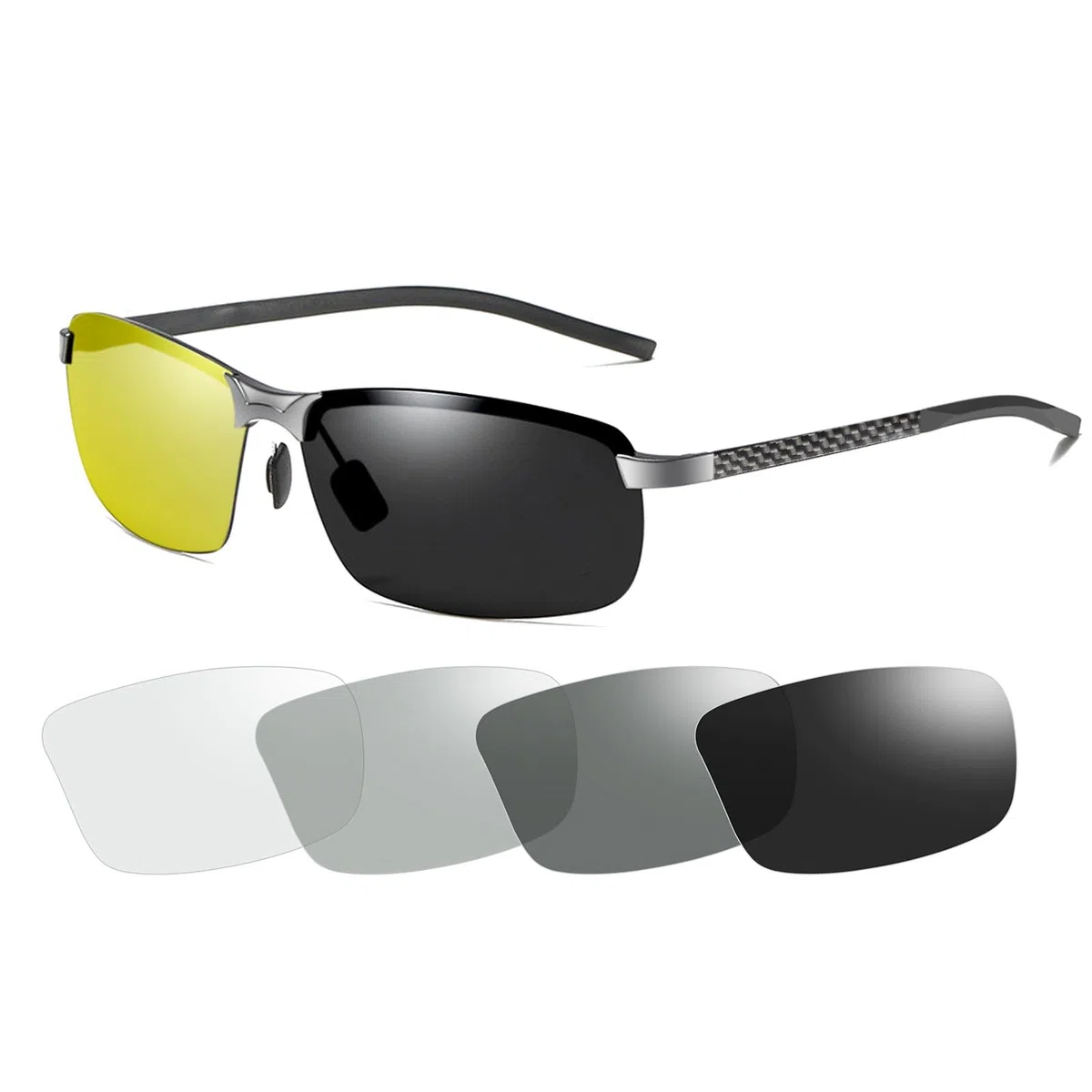 YIMI 3043-yellow, Occhiali da Unisex-Adulto