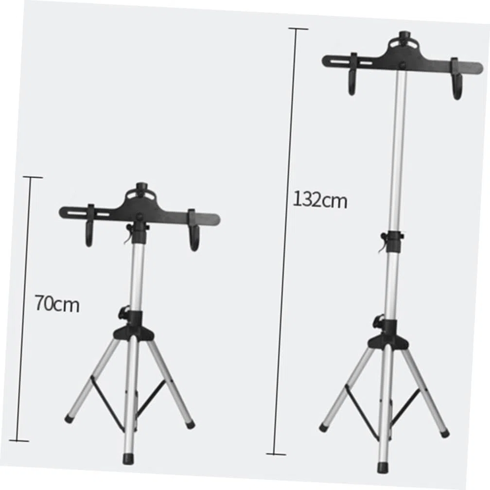 ifundom Cavalletto Bici Manutenzione Pieghevole Telescopico a Tre Livelli | Lega di Alluminio, Portata Massima 50kg, Argento, Uso in Casa e Laboratorio