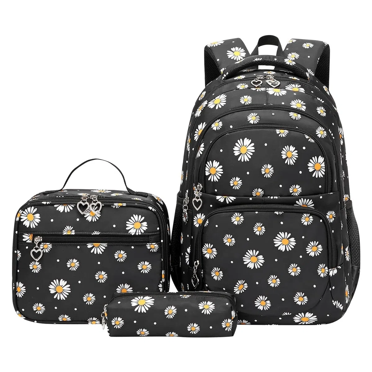 Zaini da nuoto per nuotatori zaino con stampa per bambini con astuccio per il pranzo 3 borse leggere per libri per scuola media per bambini unisex